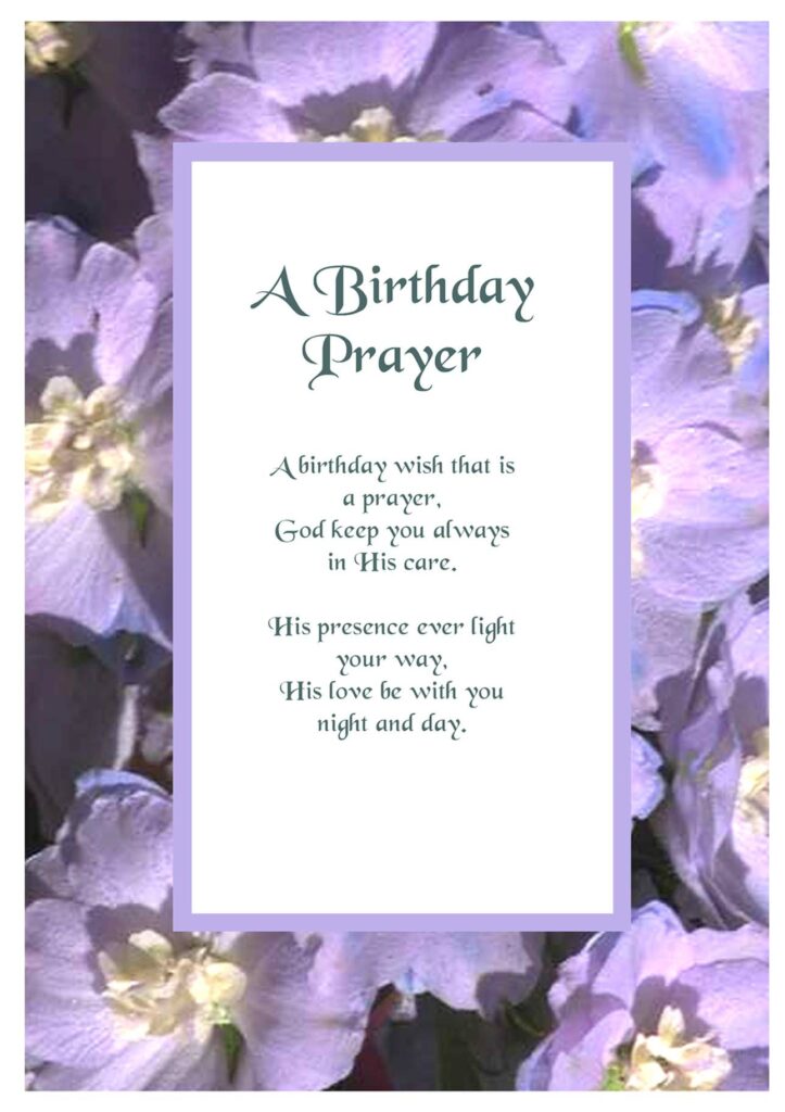 A birthday prayer