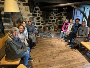 The pilgrimage of the tertiaries has arrived at Mas de Sablières ! 1