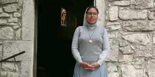 The pilgrimage of the tertiaries on the path of Father Etienne Terme.